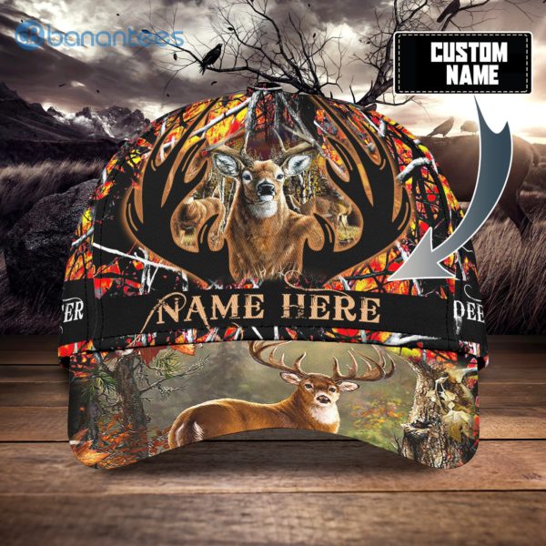 Personalize Deer Hunter Camo All Over Printed 3D Cap Product Photo
