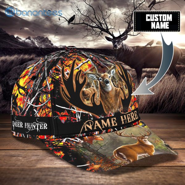 Personalize Deer Hunter Camo All Over Printed 3D Cap Product Photo