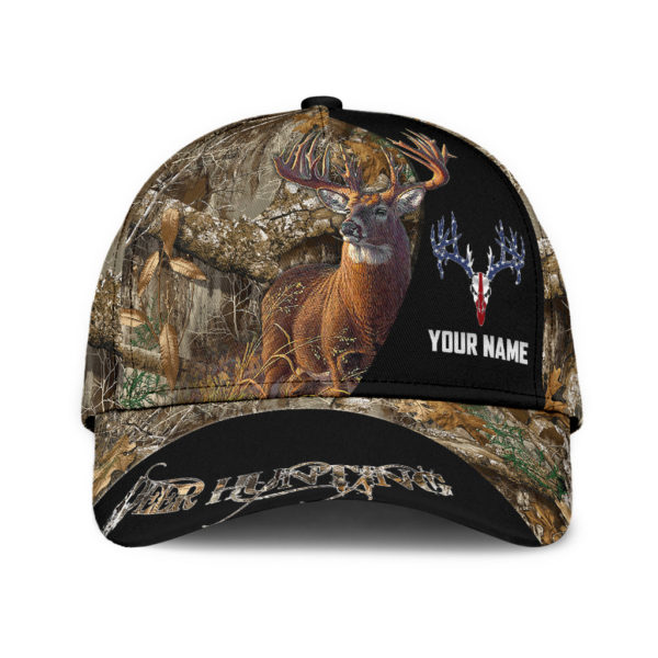 Personalize Deer Hunting Camo All Over Printed 3D Cap Product Photo