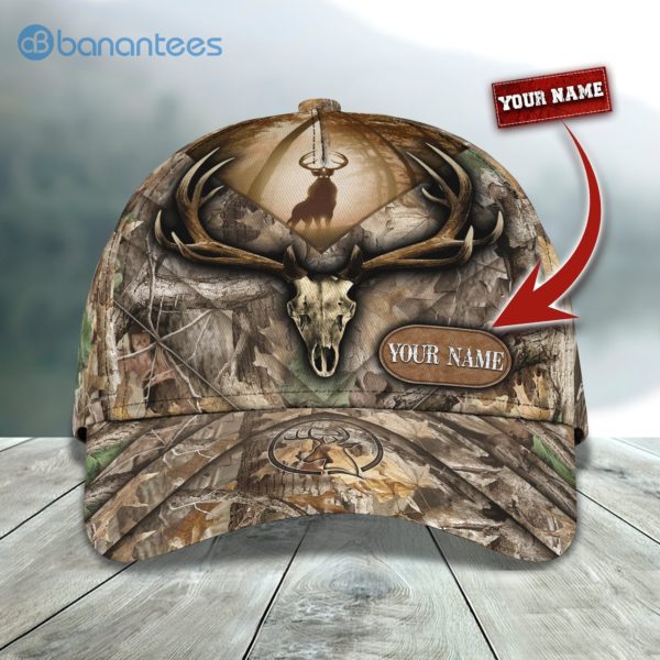 Personalize Deer Skull Hunting Camo All Over Printed 3D Cap Product Photo