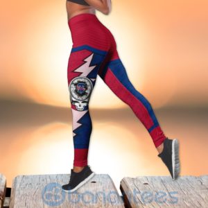 Philadelphia Phillies Leggings And Criss Cross Tank Top For Women Product Photo