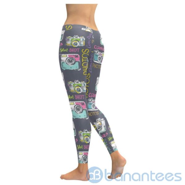 Photo Camera Grey Leggings For Women Product Photo