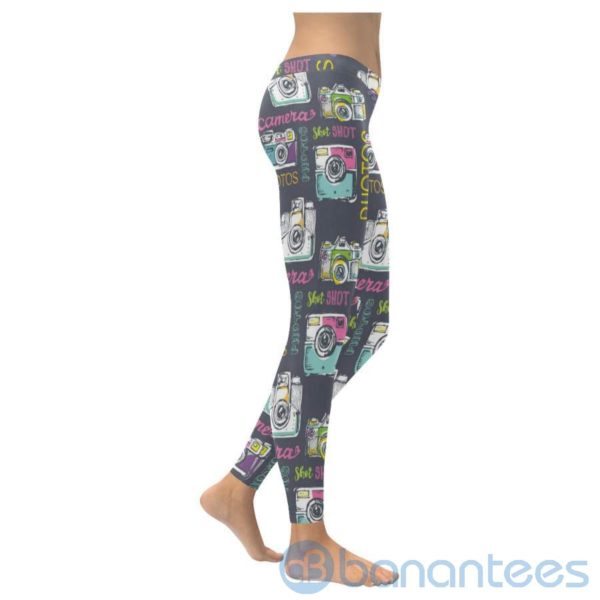 Photo Camera Grey Leggings For Women Product Photo