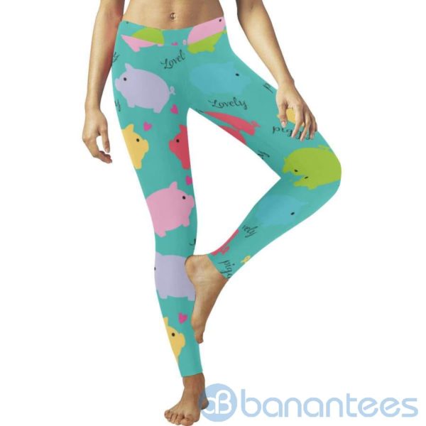 Pig Cute Pig Leggings for Women Product Photo