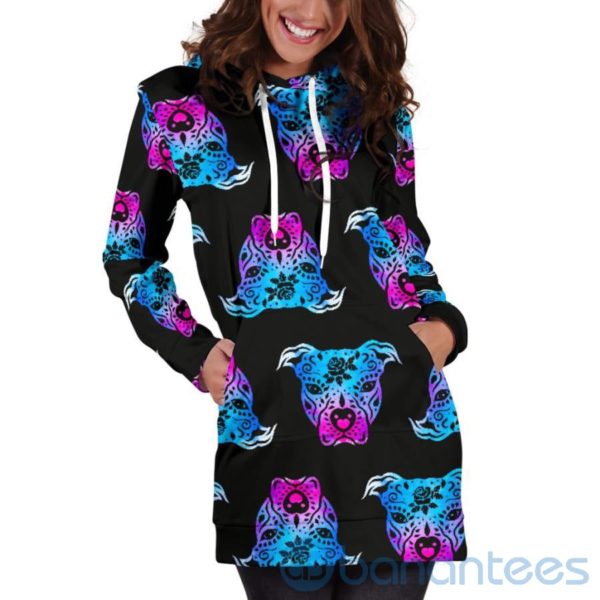 Pit Pattern Hoodie Dress For Women Product Photo