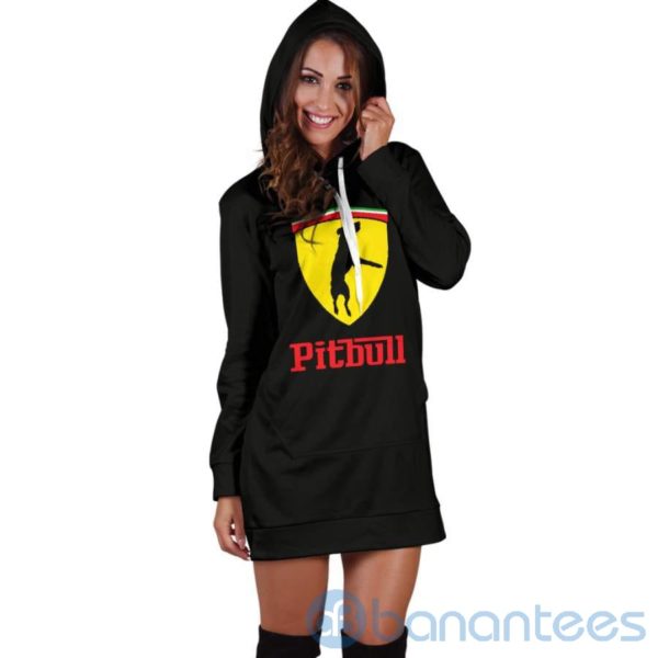 Pitbull Dog Lover Hoodie Dress For Women Product Photo
