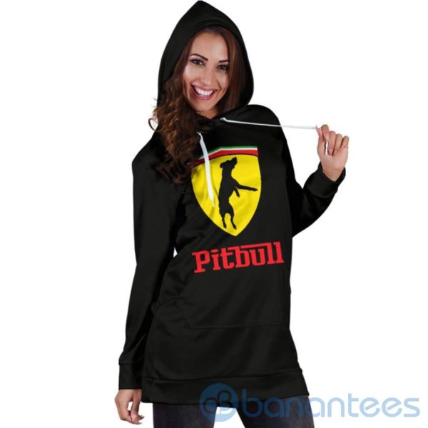 Pitbull Dog Lover Hoodie Dress For Women Product Photo