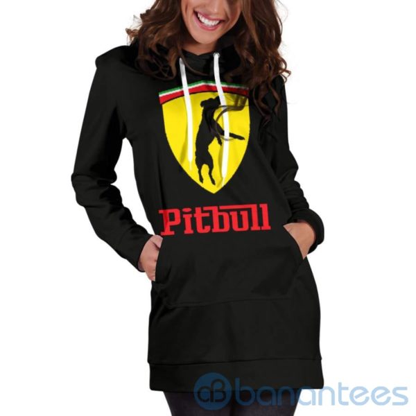 Pitbull Dog Lover Hoodie Dress For Women Product Photo