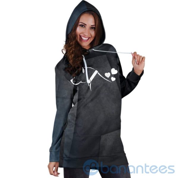 Pitbull Heart Hoodie Dress For Women Product Photo
