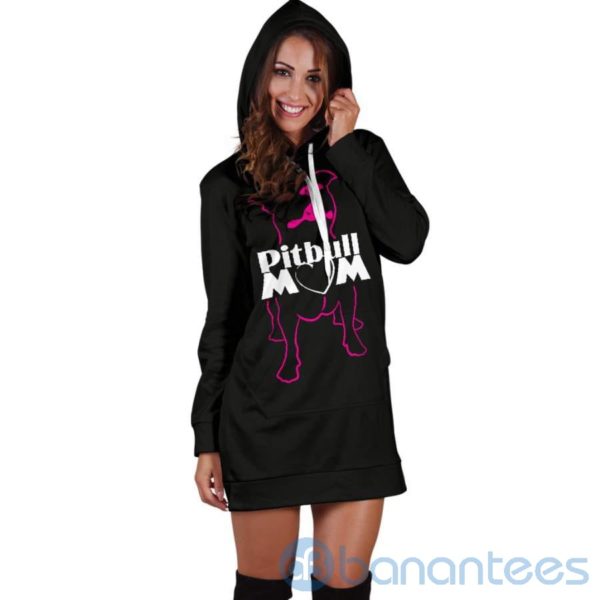 Pitbull Mom Hoodie Dress For Women Product Photo