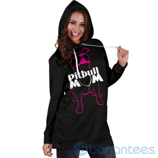 Pitbull Mom Hoodie Dress For Women Product Photo