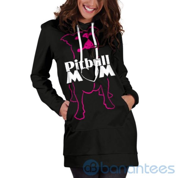 Pitbull Mom Hoodie Dress For Women Product Photo