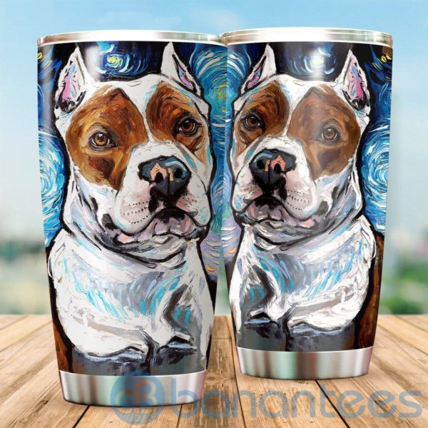 Pitbull Paint Dog Lover Tumbler Product Photo
