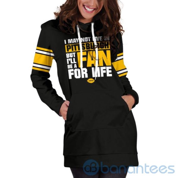 Pittsburgh Fan For Life Hoodie Dress For Women Product Photo