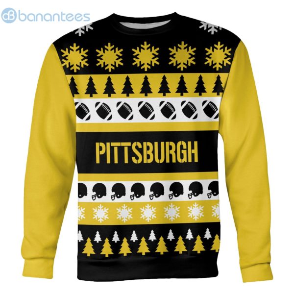 Pittsburgh Football Ugly Christmas All Over Printed 3D Sweatshirt Product Photo
