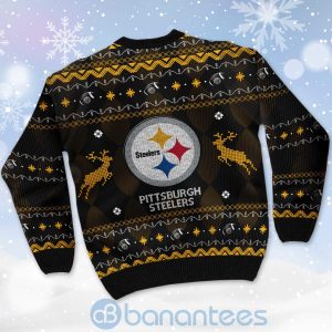 Pittsburgh Steelers American Football Black Ugly Christmas 3D Sweater Product Photo