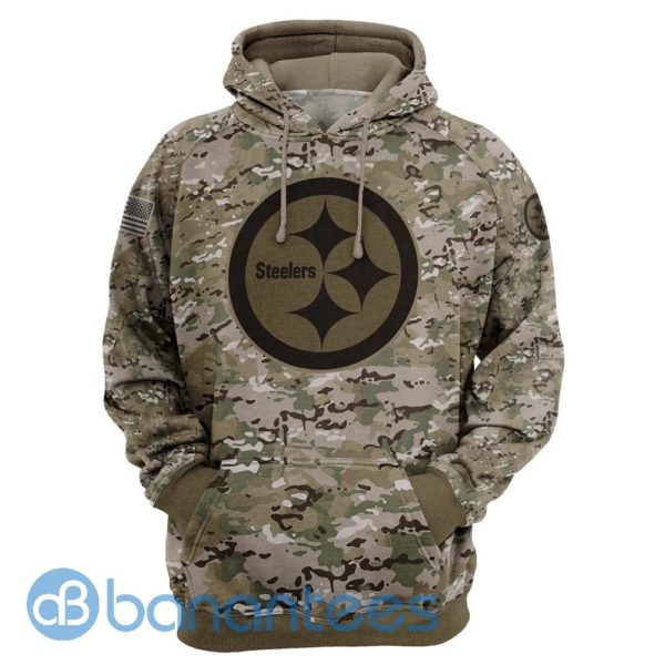 Pittsburgh Steelers Army Full Printed Hoodie 3D, 3D Zip Hoodie Product Photo