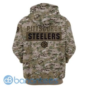 Pittsburgh Steelers Army Full Printed Hoodie 3D, 3D Zip Hoodie Product Photo
