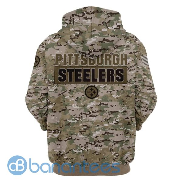 Pittsburgh Steelers Army Full Printed Hoodie 3D, 3D Zip Hoodie Product Photo