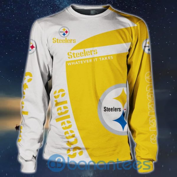 Pittsburgh Steelers Crewneck All Over Printed Sweatshirt 3D Long Sleeve Product Photo