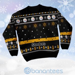 Pittsburgh Steelers Funny Charlie Brown Peanuts Snoopy Ugly Christmas 3D Sweater Product Photo
