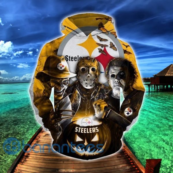 Pittsburgh Steelers Halloween Horror Night 3D Hoodie Zip Hoodie Product Photo