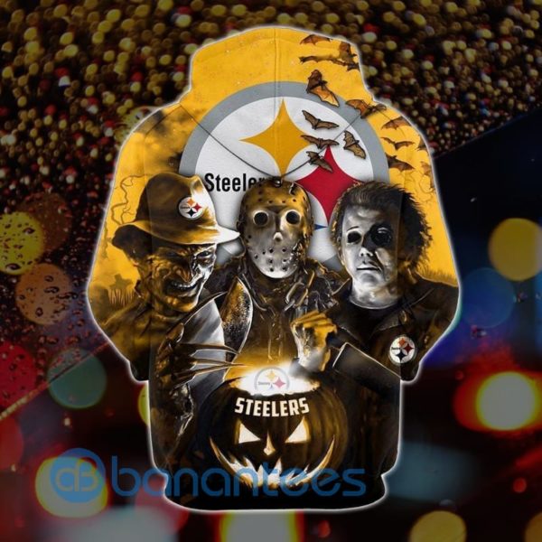 Pittsburgh Steelers Halloween Horror Night 3D Hoodie Zip Hoodie Product Photo