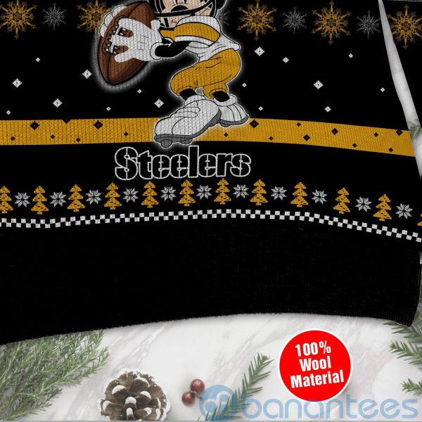 Pittsburgh Steelers Mickey Mouse Funny Ugly Christmas 3D Sweater Product Photo
