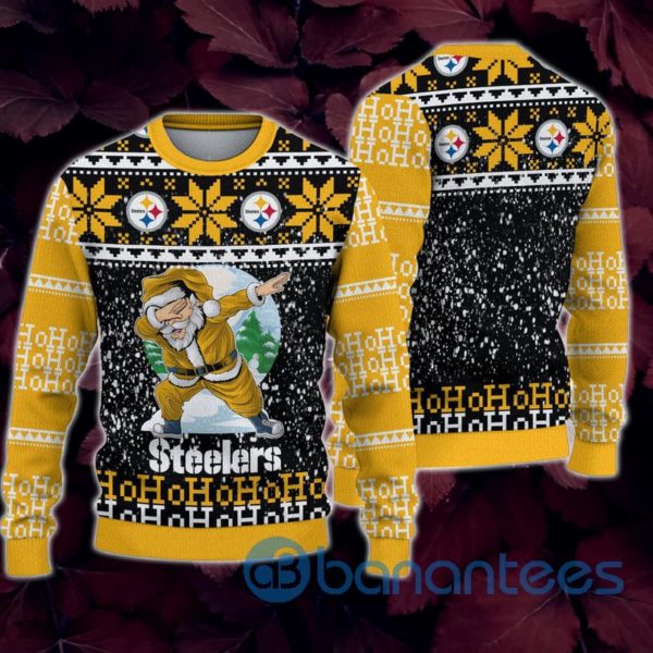 Pittsburgh Steelers Santa Claus Ho Ho Ho All Over Printed 3D Sweatshirt Product Photo