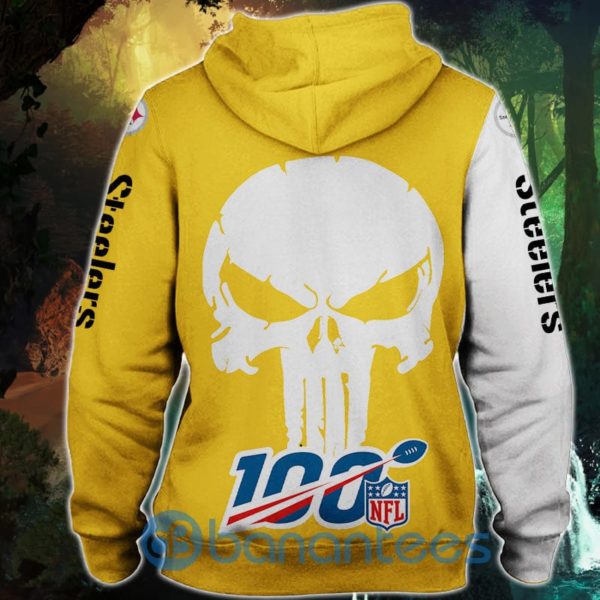 Pittsburgh Steelers Skull Design Full Printed 3D Hoodie Zip Hoodie Product Photo