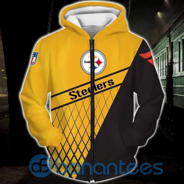 Pittsburgh Steelers Zip Hoodie All Over Printed Product Photo
