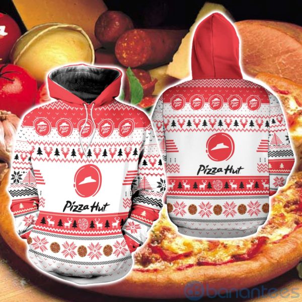 Pizza Hut Ugly Christmas All Over Printed 3D Shirt Product Photo