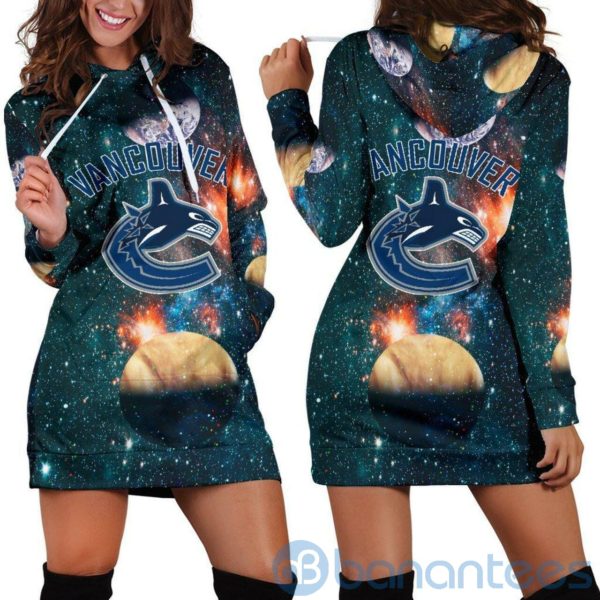 Planet Vancouver Canucks Hoodie Dress For Women Product Photo