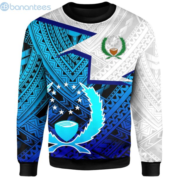 Pohnpei Polynesian Circle Tattoo Pattern All Over Printed 3D Sweatshirt Product Photo