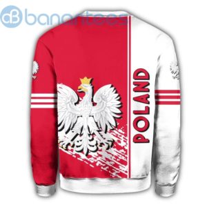 Poland Coat Of Arms Quarter Style Red White All over Printed 3D Sweatshirt Product Photo