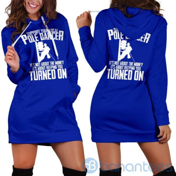 Pole Dancer Support Hoodie Dress For Women Product Photo