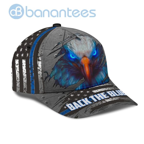 Police Back The Blue Eagle All Over Printed 3D Cap Product Photo