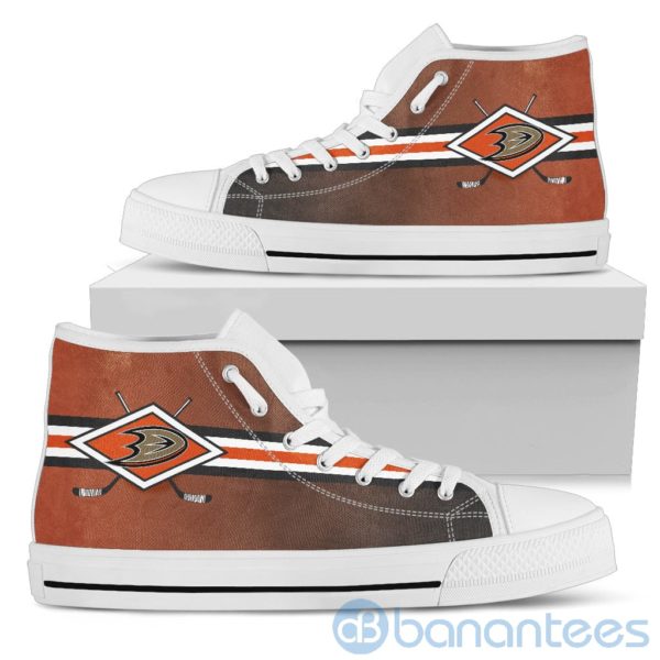 Polishing Sticks Anaheim Ducks High Top Shoes Product Photo