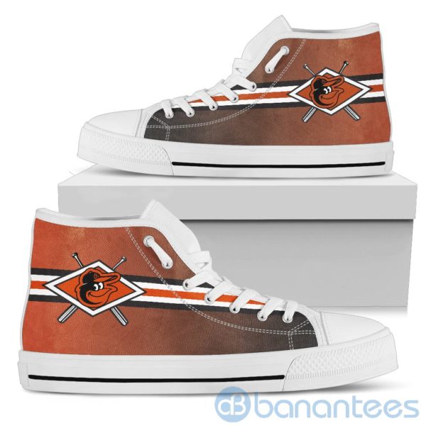 Polishing Sticks Baltimore Orioles High Top Shoes Product Photo
