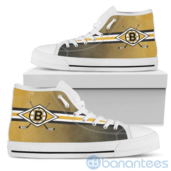 Polishing Sticks Boston Bruins High Top Shoes Product Photo