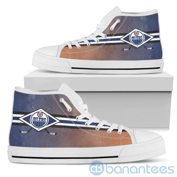 Polishing Sticks Edmonton Oilers High Top Shoes Product Photo