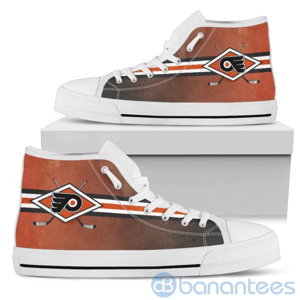 Polishing Sticks Philadelphia Flyers High Top Shoes Product Photo