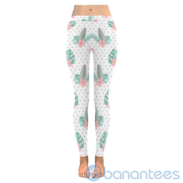 Polka Dot Plant Leggings For Women Product Photo