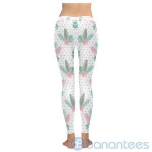 Polka Dot Plant Leggings For Women Product Photo