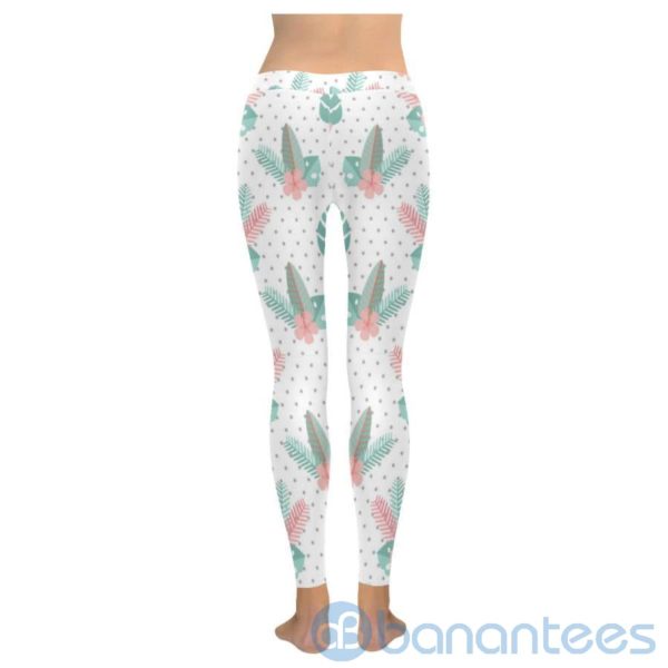 Polka Dot Plant Leggings For Women Product Photo