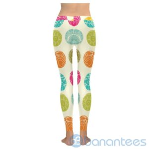 Polka Dot Tropical Plant Leggings For Women Product Photo