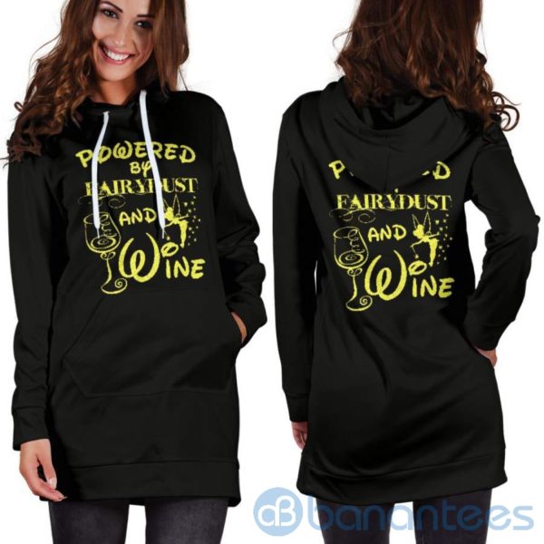 Powered By Fairydust and Wine Hoodie Dress For Women Product Photo