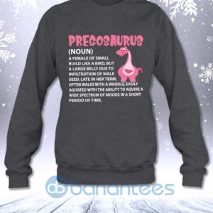 Pregosaurus Funny Sarcastic Pregnant Dinosaur Mom Definition Sweatshirt Product Photo