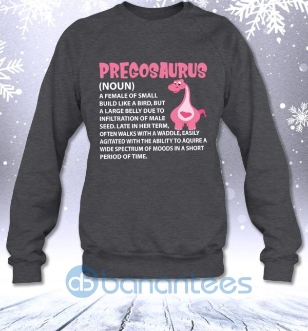 Pregosaurus Funny Sarcastic Pregnant Dinosaur Mom Definition Sweatshirt Product Photo