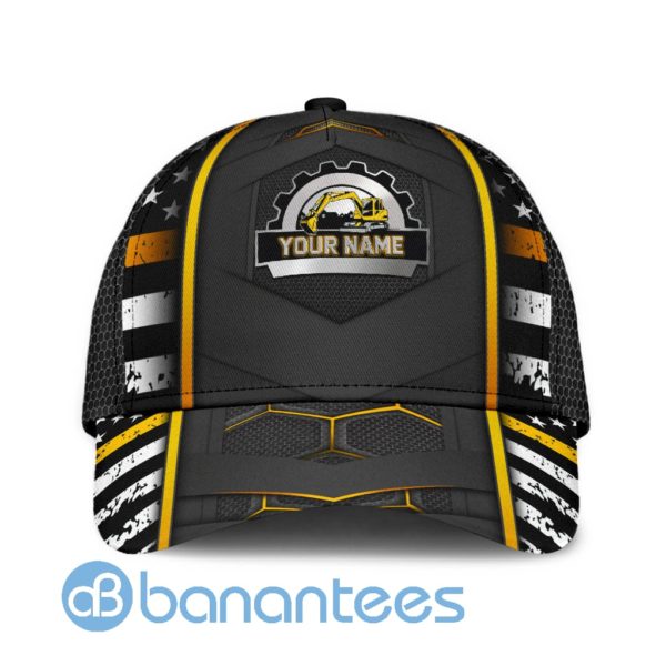 Premium Personalized Printed Excavator Operator 3D Cap Product Photo